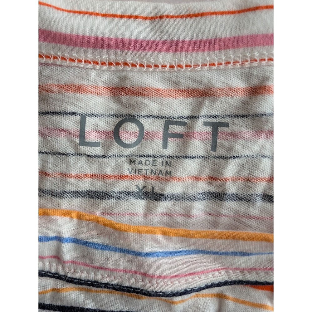 LOFT Women's Striped Multicolor Top - Picture 2 of 8